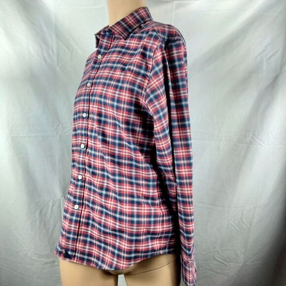 UNTUCKIT Men's Sz M Multicolor Plaid Long Sleeve Button-Front Millbrook Shirt - Picture 3 of 6